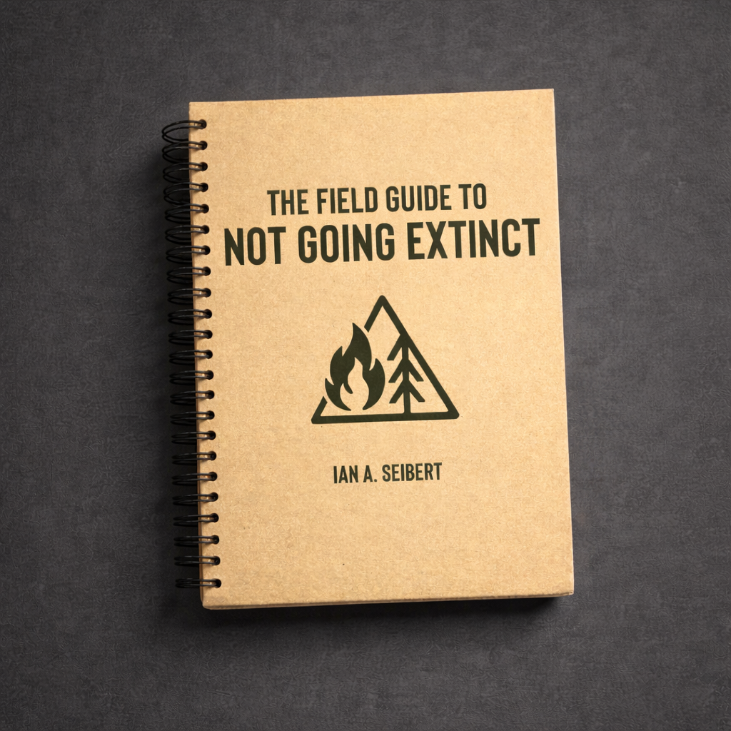 Spiral-bound survival preparedness manual – The Field Guide to Not Going Extinct